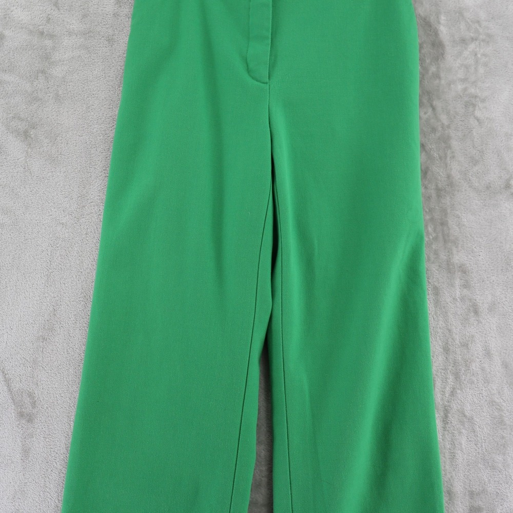 Babaton Atelier Trousers Womens 4 Green Straight Leg High Rise Tailored Pants - Picture 8 of 15